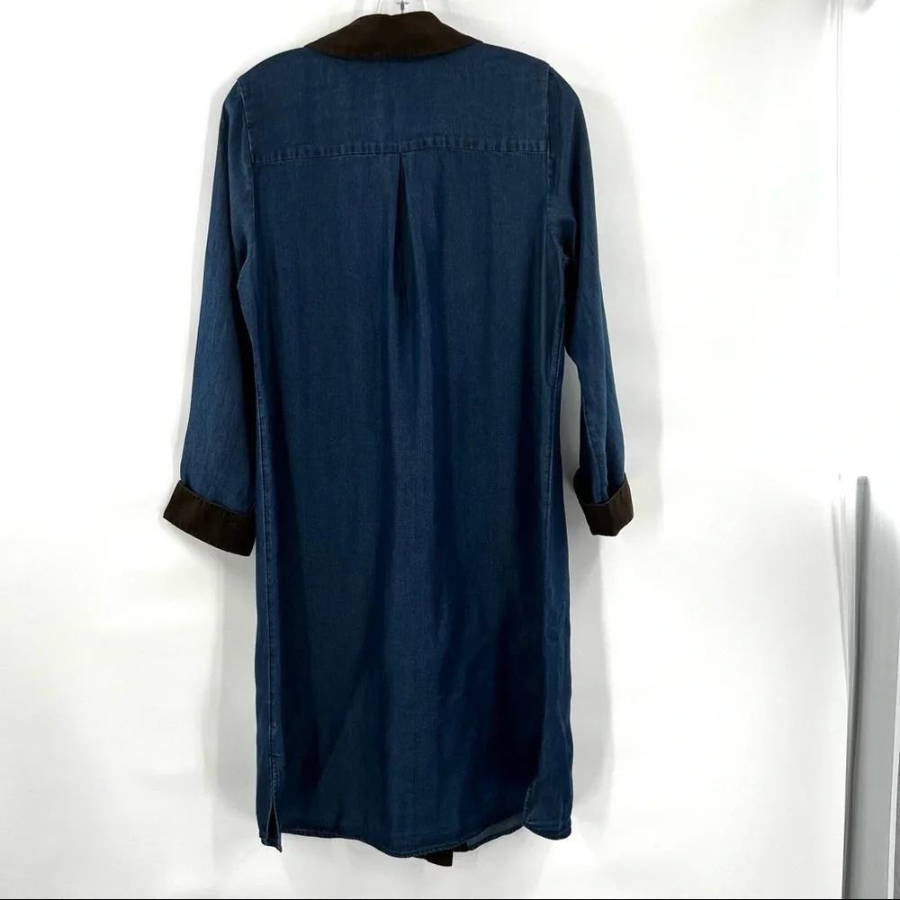 Icons Soft Surroundings Urbina dress denim blue S (6-8)